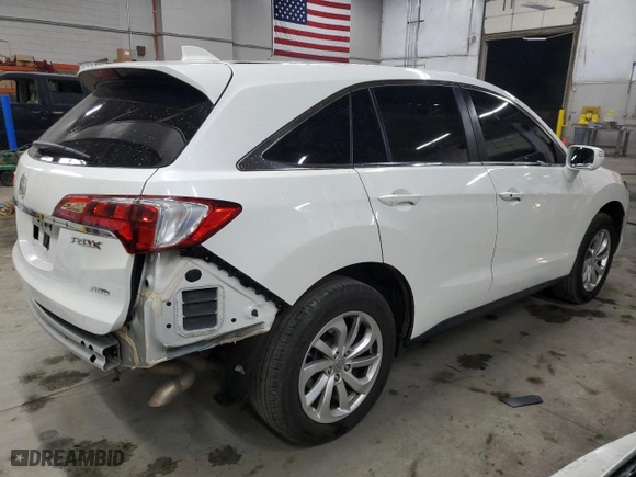 2017 Acura RDX with VIN 5J8TB4H34HL010331, listed as a Copart auction lot 44544955 with 44,040 mi miles and Salvage Title. Bid and sale history available at carsss.com. Image 3.