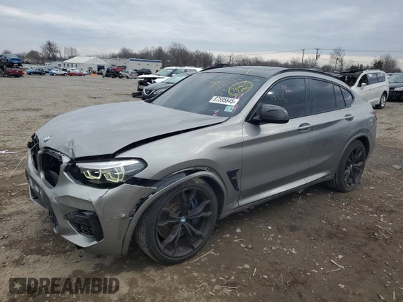 2021 BMW X4 M z VIN 5YMUJ0C03M9F20053, wystawiony jako Copart lot #87595845 z przebiegiem Nie podano mil oraz Szkody całkowita. Historia ofert i sprzedaży dostępna na DreamBid. Obrazek 1.