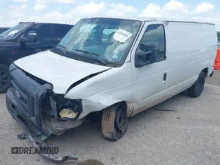 2008 Ford Econoline Cargo Commercial with VIN 1FTSE34L48DA95375, listed as a IAAI auction lot 42565086 with 276,878 mi miles and . Bid and sale history available at DreamBid. Image 2.
