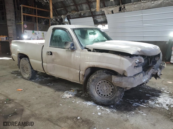 2007 Chevrolet Silverado 1500 Classic Work Truck with VIN 1GCEK14X87Z118218, listed as a Copart auction lot 89373865 with 0 mi miles and Salvage Title. Bid and sale history available at carsss.com. Image 4.