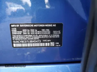 2020 BMW X6 M50i with VIN 5UXCY8C07L9B45473, listed as a Copart auction lot 73403164 with 0 mi miles and Salvage Title. Bid and sale history available at carsss.com. Image 15.