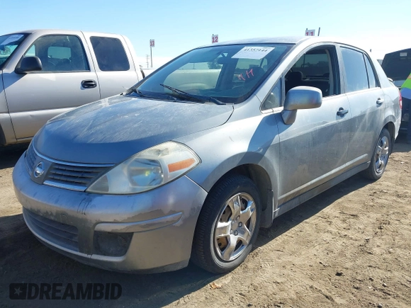 2007 Nissan Versa 1.8 SL with VIN 3N1BC11E37L432291, listed as a IAAI auction lot 41357144 with 136,039 mi miles. Bid and sale history available at carsss.com. Image 2.