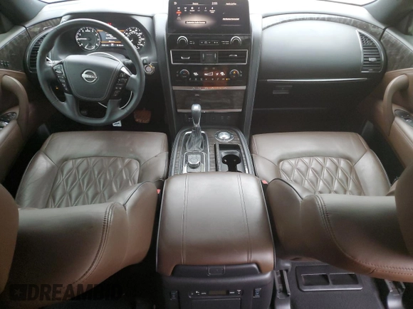 2021 Nissan Armada Platinum with VIN JN8AY2DA7M9370704, listed as a Copart auction lot 84412644 with 51,399 mi miles and Salvage Title. Bid and sale history available at carsss.com. Image 8.