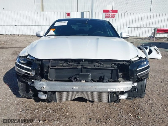 2023 Genesis G70 2.0T with VIN KMTG34TA1PU130245, listed as a IAAI auction lot 41198085 with 21,483 mi miles. Bid and sale history available at carsss.com. Image 6.