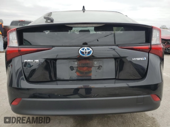 2022 Toyota Prius L Eco with VIN JTDKAMFU5N3180976, listed as a Copart auction lot 52612005 with 48,195 mi miles and Salvage title. Bid and sale history available at DreamBid. Image 6.