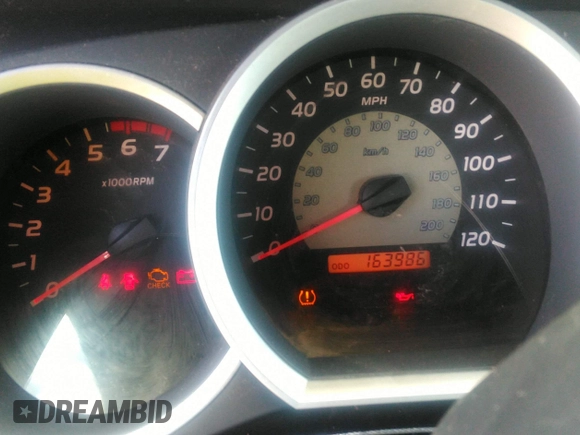 2006 Toyota Tacoma with VIN 5TENX22N56Z153598, listed as a IAAI auction lot 42097202 with 163,986 mi miles. Bid and sale history available at carsss.com. Image 7.