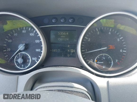 2007 Mercedes-Benz M 350 with VIN 4JGBB86E37A232998, listed as a IAAI auction lot 41750068 with 150,124 mi miles and . Bid and sale history available at DreamBid. Image 7.