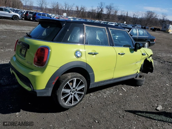 2023 MINI Hardtop 4 Door Cooper S with VIN WMW53DK07P2T11728, listed as a Copart auction lot 49660355 with 42,713 mi miles and Salvage Title. Bid and sale history available at carsss.com. Image 3.