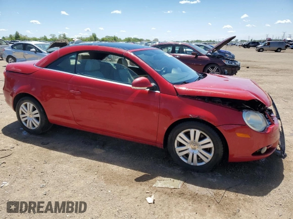 2008 Volkswagen Eos Turbo z VIN WVWBA71F28V040872, wystawiony jako Copart lot #58146495 z przebiegiem 158 657 mil mil oraz Szkoda całkowita • Salvage title. Historia ofert i sprzedaży dostępna na DreamBid. Obrazek 4.