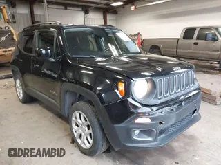 2017 Jeep Renegade Latitude with VIN ZACCJBBB6HPG34746, listed as a IAAI auction lot 41915833 with 60,814 mi miles. Bid and sale history available at carsss.com. Image 1.
