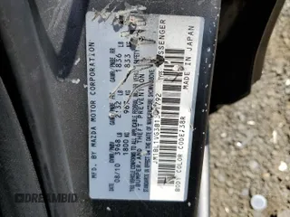 2011 Mazda 3 i Touring with VIN JM1BL1VG3B1371792, listed as a Copart auction lot 54933175 with 96,829 mi miles and Salvage Title. Bid and sale history available at DreamBid. Image 12.