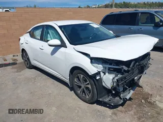 2022 Nissan Sentra SV with VIN 3N1AB8CV3NY305447, listed as a IAAI auction lot 41882034 with 29,983 mi miles and . Bid and sale history available at DreamBid. Image 1.
