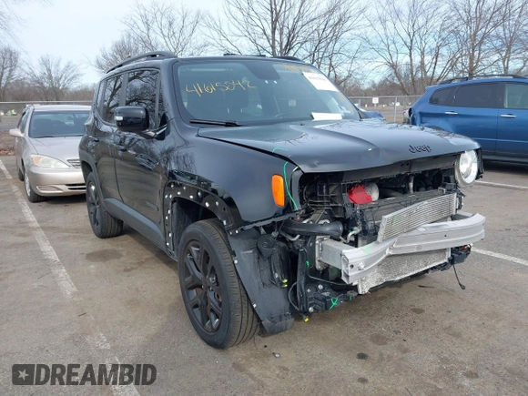 2018 Jeep Renegade Latitude with VIN ZACCJBBB1JPJ07734, listed as a IAAI auction lot 41615042 with 60,675 mi miles and . Bid and sale history available at carsss.com. Image 1.