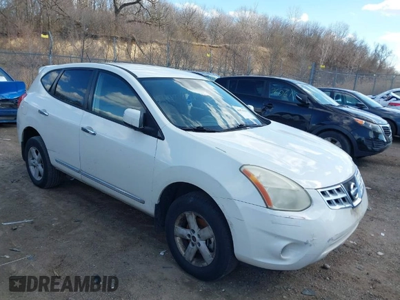 2013 Nissan Rogue S with VIN JN8AS5MT4DW532892, listed as a IAAI auction lot 41876158 with 112,324 mi miles. Bid and sale history available at carsss.com. Image 1.