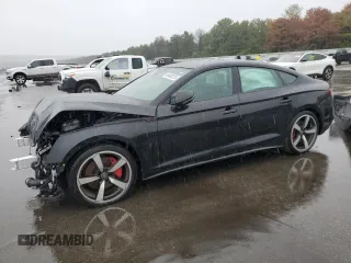 2022 Audi A5 Sportback S line Premium Plus with VIN WAUFACF59NA031130, listed as a Copart auction lot 69488223 with 9,695 mi miles and Non Repairable. Bid and sale history available at carsss.com. Image 1.