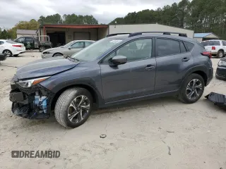 2024 Subaru Crosstrek Premium с VIN JF2GUADC0RH340553, выставлен на аукционе Copart как лот 53653835 с пробегом 7 823 миль миль и Списание • Salvage title. История ставок и продаж доступна на DreamBid. Изображение 1.
