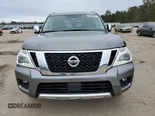 2018 Nissan Armada SV with VIN JN8AY2NC9J9556949, listed as a Copart auction lot 86526934 with 96,293 mi miles and Salvage Title. Bid and sale history available at carsss.com. Image 5.