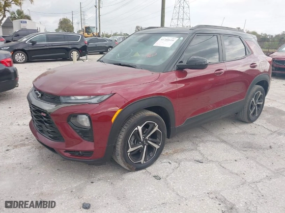 2023 Chevrolet TrailBlazer RS with VIN KL79MTSL6PB046223, listed as a IAAI auction lot 41730610 with 10,854 mi miles. Bid and sale history available at carsss.com. Image 2.