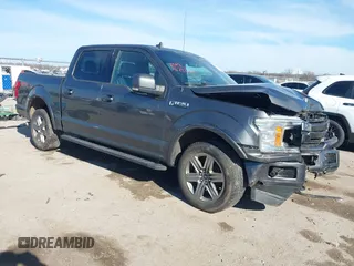 2018 Ford F-150 XL with VIN 1FTEW1E56JKE29843, listed as a IAAI auction lot 41292720 with 74,402 mi miles. Bid and sale history available at carsss.com. Image 1.