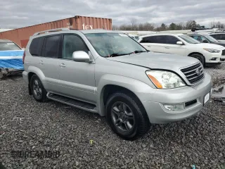2004 Lexus GX 470 with VIN JTJBT20X140051521, listed as a Copart auction lot 46946505 with 185,462 mi miles and Clean Title. Bid and sale history available at DreamBid. Image 4.