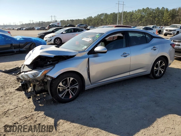 2021 Nissan Sentra SV with VIN 3N1AB8CV9MY285963, listed as a Copart auction lot 48738475 with 65,113 mi miles and Salvage Title. Bid and sale history available at DreamBid. Image 1.