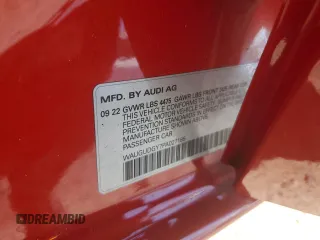 2023 Audi A3 Premium with VIN WAUGUDGY7PA027185, listed as a Copart auction lot 67068784 with 13,254 mi miles and Salvage Title. Bid and sale history available at carsss.com. Image 12.