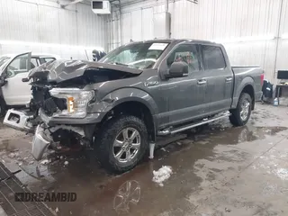 2018 Ford F-150 XL with VIN 1FTEW1E53JKF58493, listed as a IAAI auction lot 41517438 with 159,483 mi miles. Bid and sale history available at carsss.com. Image 18.