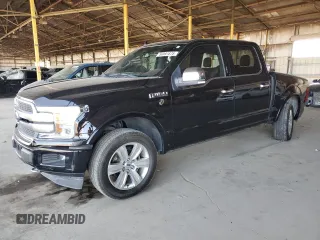2019 Ford F-150 XL with VIN 1FTEW1E45KFD01319, listed as a Copart auction lot 56991875 with 90,871 mi miles and Salvage title. Bid and sale history available at DreamBid. Image 1.