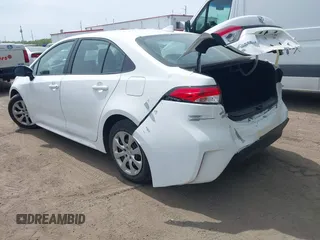2024 Toyota Corolla LE with VIN 5YFB4MDE7RP111836, listed as a IAAI auction lot 42093539 with 24,799 mi miles. Bid and sale history available at carsss.com. Image 3.