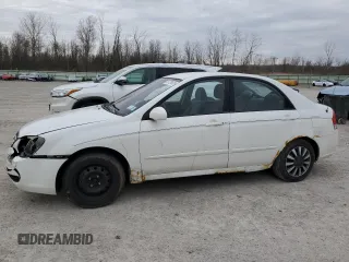 2008 Kia Spectra EX with VIN KNAFE122685580270, listed as a Copart auction lot 52729475 with 174,071 mi miles and Salvage Title. Bid and sale history available at carsss.com. Image 1.
