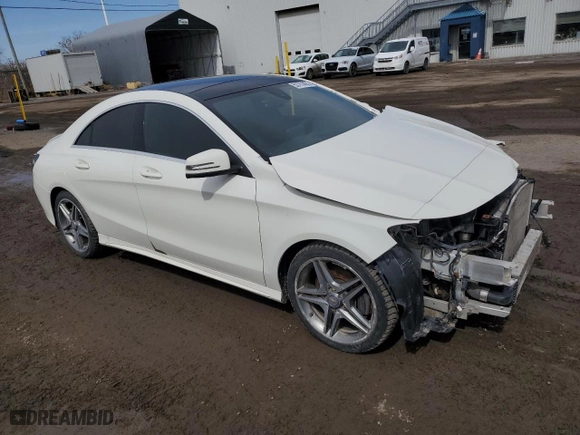 2015 Mercedes-Benz CLA-Class CLA 250 with VIN WDDSJ4GB0FN216033, listed as a Copart auction lot 50761455 with 124,815 mi miles and Salvage Title. Bid and sale history available at carsss.com. Image 4.