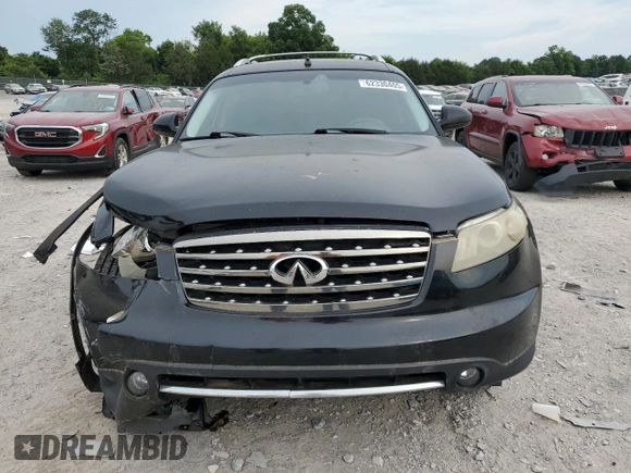 2008 Infiniti FX with VIN JNRAS08W28X208178, listed as a Copart auction lot 62330405 with 228,371 mi miles and Salvage title. Bid and sale history available at DreamBid. Image 5.