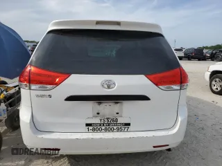 2013 Toyota Sienna L with VIN 5TDZK3DC7DS386989, listed as a Copart auction lot 55105475 with 217,908 mi miles and Salvage title. Bid and sale history available at DreamBid. Image 6.