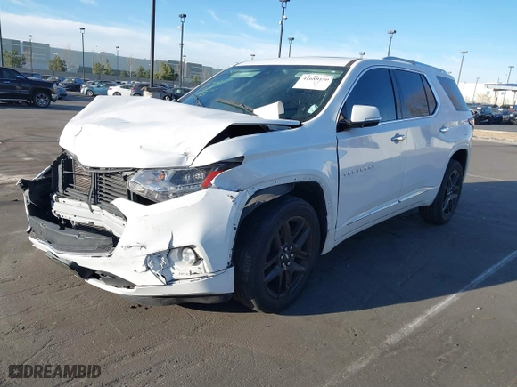 2018 Chevrolet Traverse Premier with VIN 1GNERKKW2JJ226309, listed as a IAAI auction lot 41680150 with 56,245 mi miles. Bid and sale history available at carsss.com. Image 2.