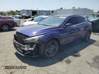 2017 Infiniti QX30 Sport with VIN SJKCH5CP0HA029397, listed as a Copart auction lot 62489194 with 72,686 mi miles and Salvage Title. Bid and sale history available at carsss.com. Image 1.