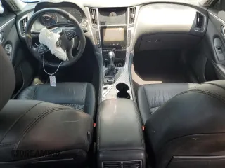 2015 Infiniti Q50 with VIN JN1BV7AP9FM332795, listed as a Copart auction lot 63416925 with 106,986 mi miles and Salvage title. Bid and sale history available at DreamBid. Image 8.
