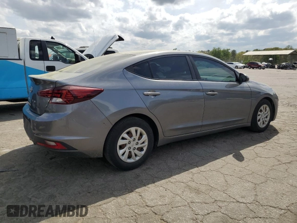 2019 Hyundai Elantra SE with VIN 5NPD74LF4KH497483, listed as a Copart auction lot 50927085 with 74,711 mi miles and Salvage Title. Bid and sale history available at DreamBid. Image 3.