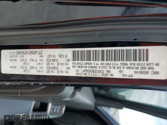 2011 Jeep Liberty Limited 70th Anniversary with VIN 1J4PN5GK6BW516412, listed as a Copart auction lot 49808644 with 173,689 mi miles and Salvage Title. Bid and sale history available at DreamBid. Image 12.