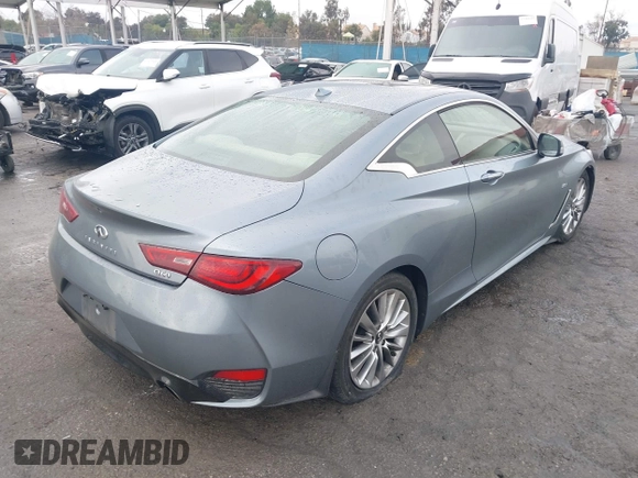 2020 Infiniti Q60 Luxe with VIN JN1EV7EK6LM340103, listed as a IAAI auction lot 41513787 with 81,054 mi miles and . Bid and sale history available at DreamBid. Image 4.