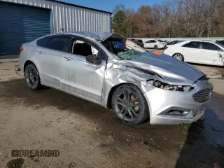 2018 Ford Fusion SE with VIN 3FA6P0HD3JR200732, listed as a Copart auction lot 42681105 with 162,701 mi miles and Salvage Title. Bid and sale history available at DreamBid. Image 4.