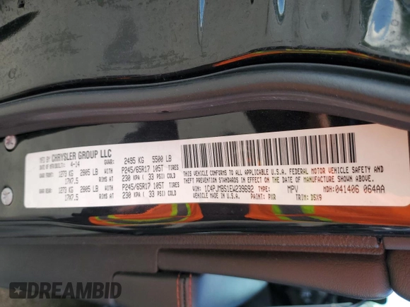 2014 Jeep Cherokee Trailhawk z VIN 1C4PJMBS1EW239692, wystawiony jako Copart lot #57153065 z przebiegiem 111 899 mil mil oraz Szkoda całkowita • Salvage title. Historia ofert i sprzedaży dostępna na DreamBid. Obrazek 13.