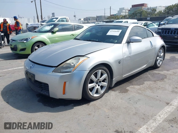 2003 Nissan 350Z Touring with VIN JN1AZ34E93T021887, listed as a IAAI auction lot 42104680 with 152,853 mi miles. Bid and sale history available at carsss.com. Image 2.