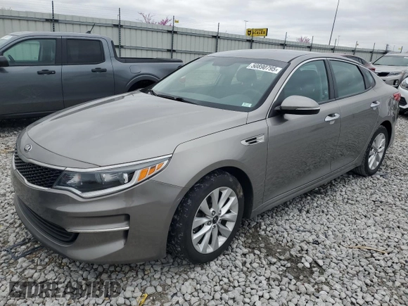 2017 Kia Optima LX with VIN 5XXGT4L31HG141026, listed as a Copart auction lot 50890795 with 62,347 mi miles and Salvage Title. Bid and sale history available at carsss.com. Image 1.