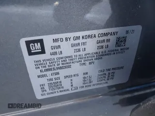2022 Buick Encore GX Select с VIN KL4MMESL9NB026502, выставлен на аукционе IAAI как лот 41589247 с пробегом 33 375 миль миль и . История ставок и продаж доступна на DreamBid. Изображение 9.