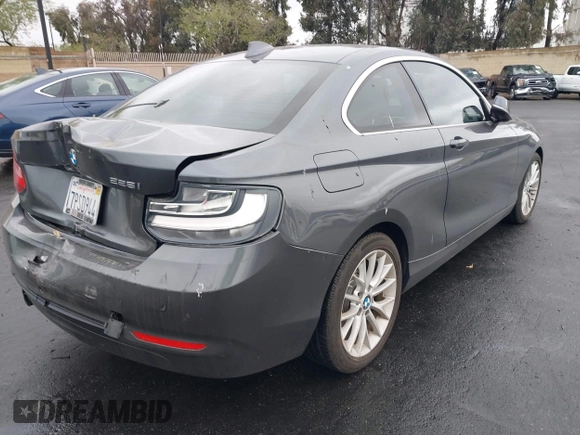 2016 BMW 2 Series 228i with VIN WBA1F9C54GV544851, listed as a IAAI auction lot 42185358 with 100,951 mi miles and . Bid and sale history available at DreamBid. Image 4.
