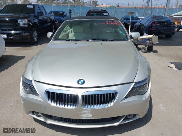 2007 BMW 6 Series 650i with VIN WBAEK135X7CN83521, listed as a IAAI auction lot 42078828 with 55,444 mi miles. Bid and sale history available at carsss.com. Image 12.