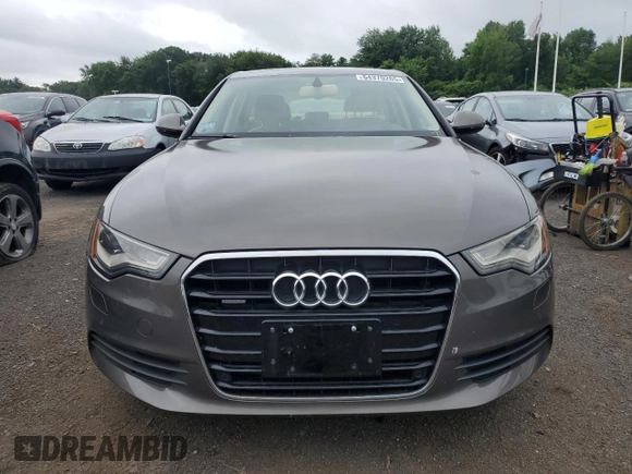 2013 Audi A6 Premium Plus with VIN WAUGFAFC8DN077189, listed as a Copart auction lot 64370265 with 123,556 mi miles and Salvage title. Bid and sale history available at DreamBid. Image 5.
