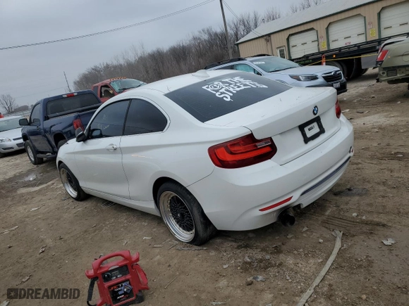 2016 BMW 2 Series 228i with VIN WBA1F9C56GV544799, listed as a Copart auction lot 45024865 with 0 mi miles and Clean Title. Bid and sale history available at carsss.com. Image 2.