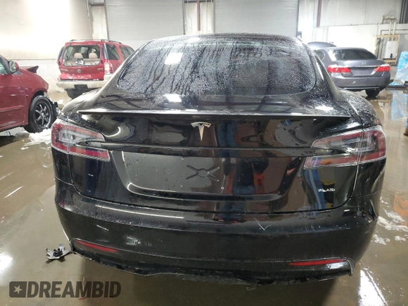 2022 Tesla Model S Plaid with VIN 5YJSA1E64NF466001, listed as a Copart auction lot 49312365 with Not Provided miles and Salvage Title. Bid and sale history available at carsss.com. Image 6.