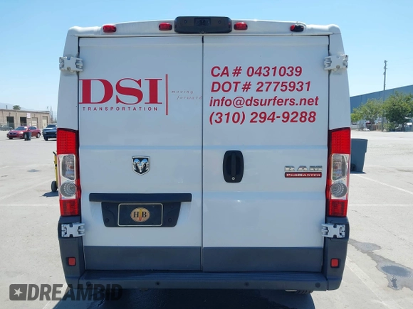 2015 Ram ProMaster Cargo with VIN 3C6TRVNG8FE514840, listed as a IAAI auction lot 42139542 with 394,730 mi miles and . Bid and sale history available at carsss.com. Image 16.